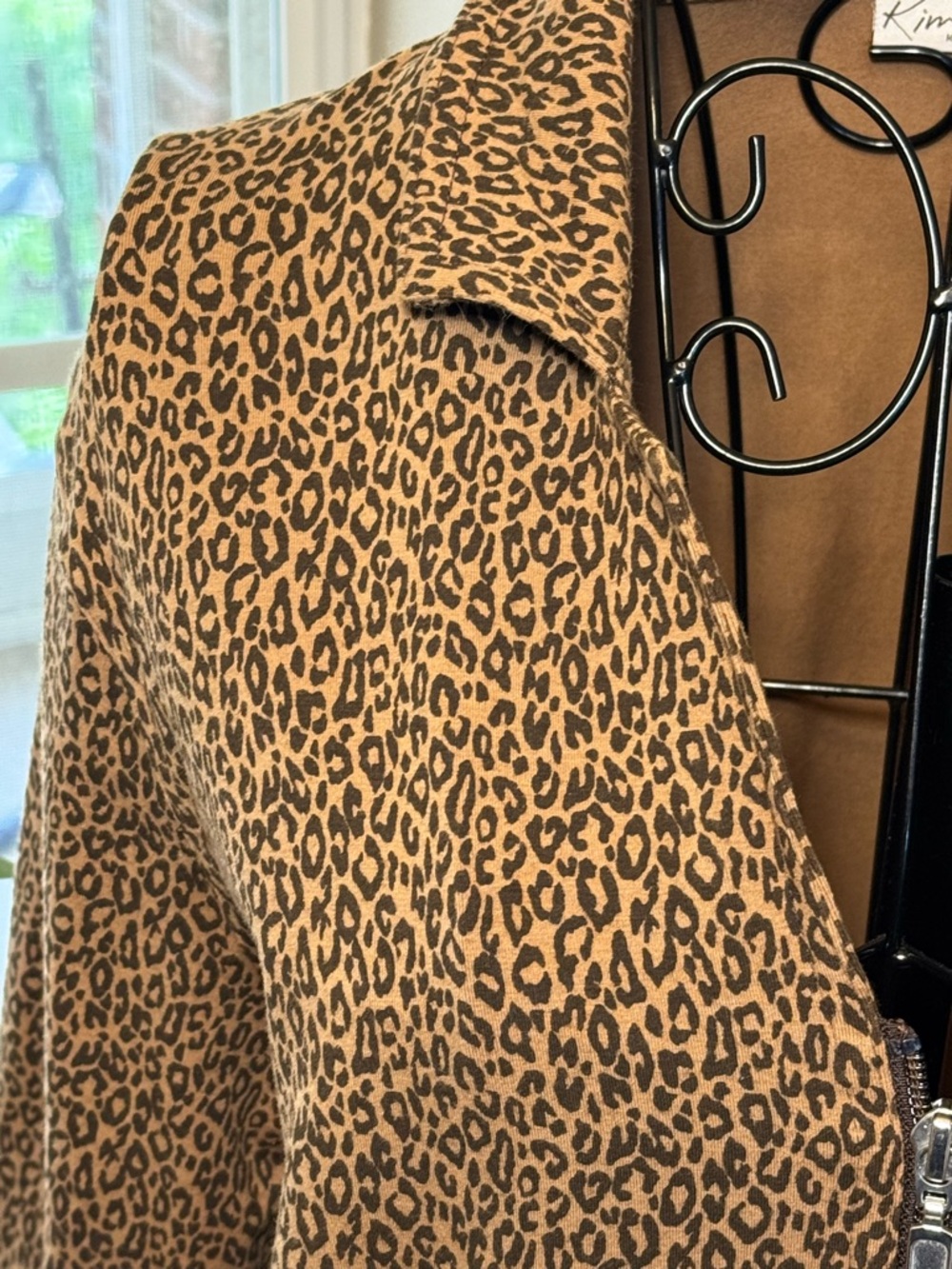 Leopard Print Zip-Up Jacket - Picture 7 of 13